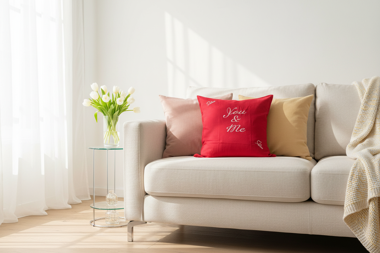 You & Me: Sofa Soulmates Pillow