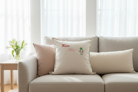 Froggie Snuggle Kiss Pillow