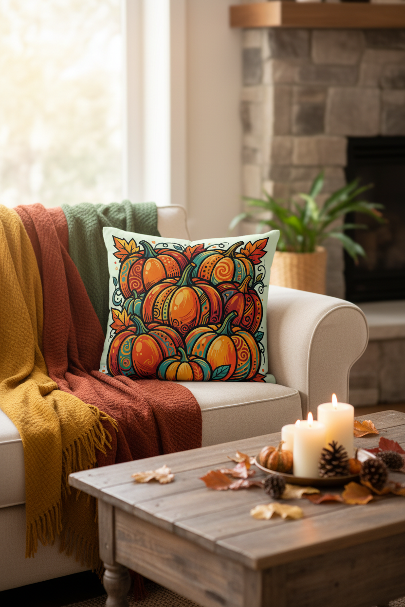 Pumpkins Pillow