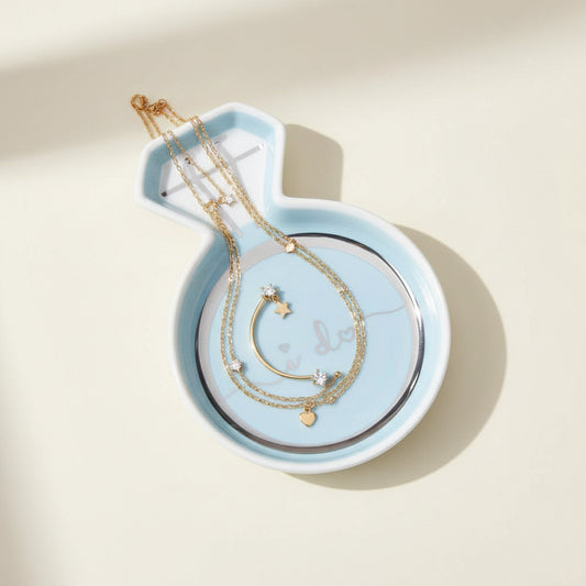 Blue Diamond Ring Trinket Dish