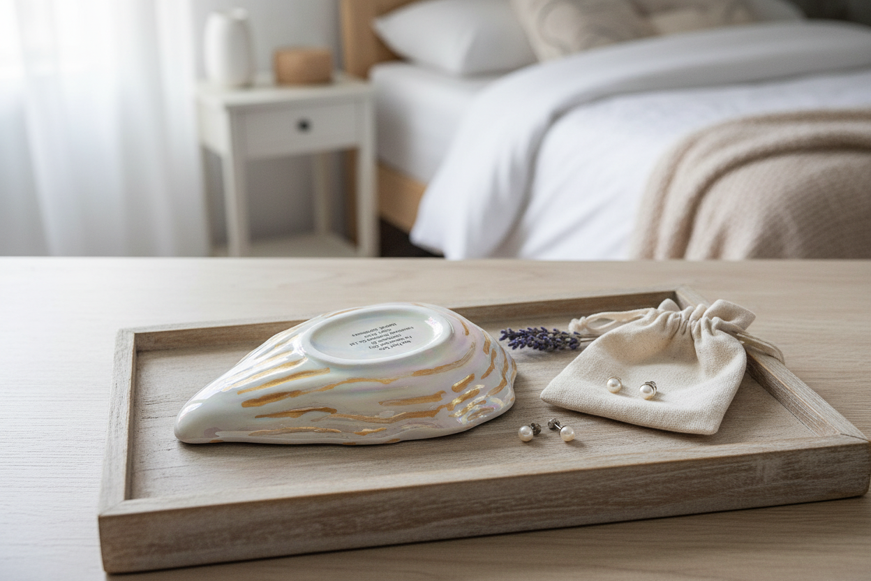 Crab Oyster Shell Ceramic Trinket Dish
