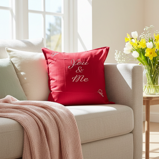 You & Me: Sofa Soulmates Pillow