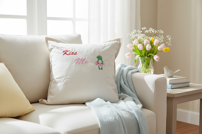 Froggie Snuggle Kiss Pillow