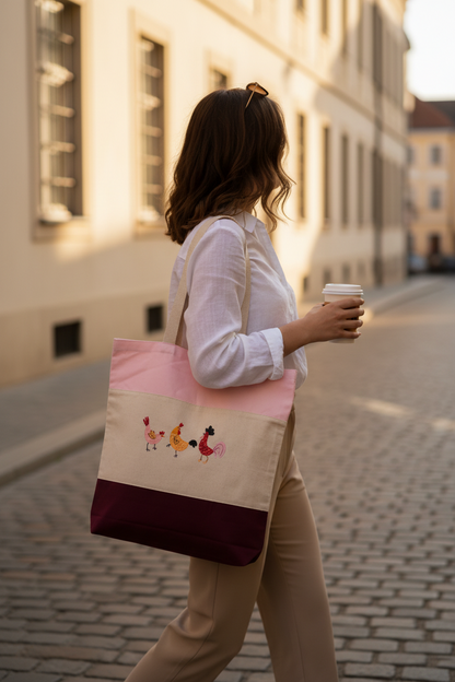Cluck‑Cluck Trio Tote