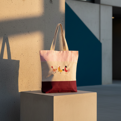 Cluck‑Cluck Trio Tote