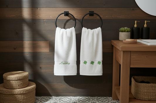 Lucky Stitch Hand Towels