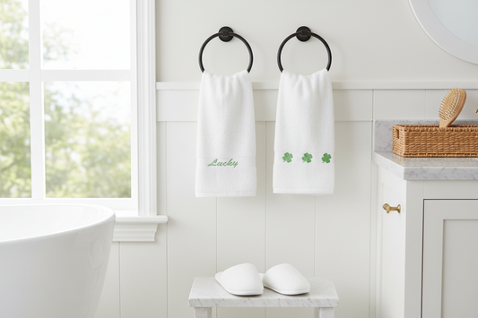 Lucky Stitch Hand Towels
