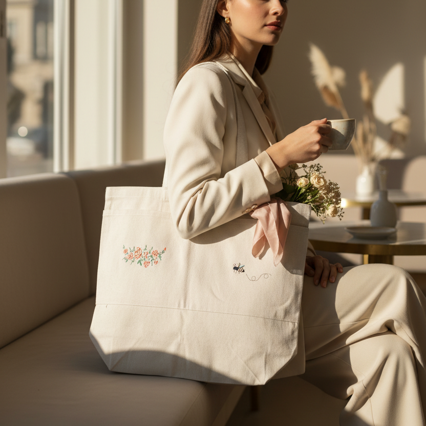 “Buzzed in Bloom” Tote