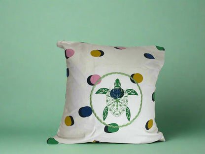 Embordered Green Turtle Pillow