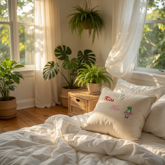 Froggie Snuggle Kiss Pillow
