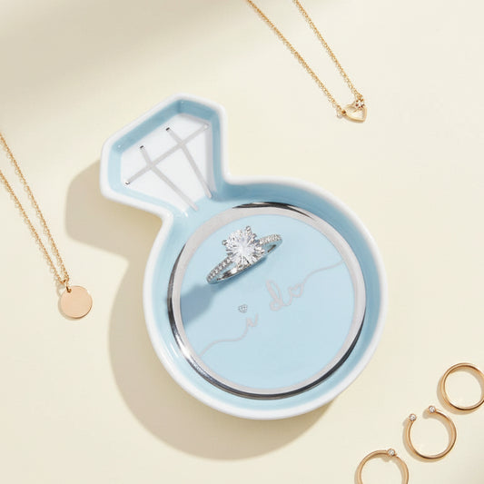 Blue Diamond Ring Trinket Dish