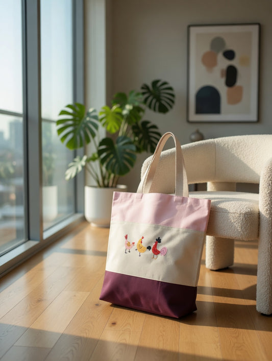 Cluck‑Cluck Trio Tote