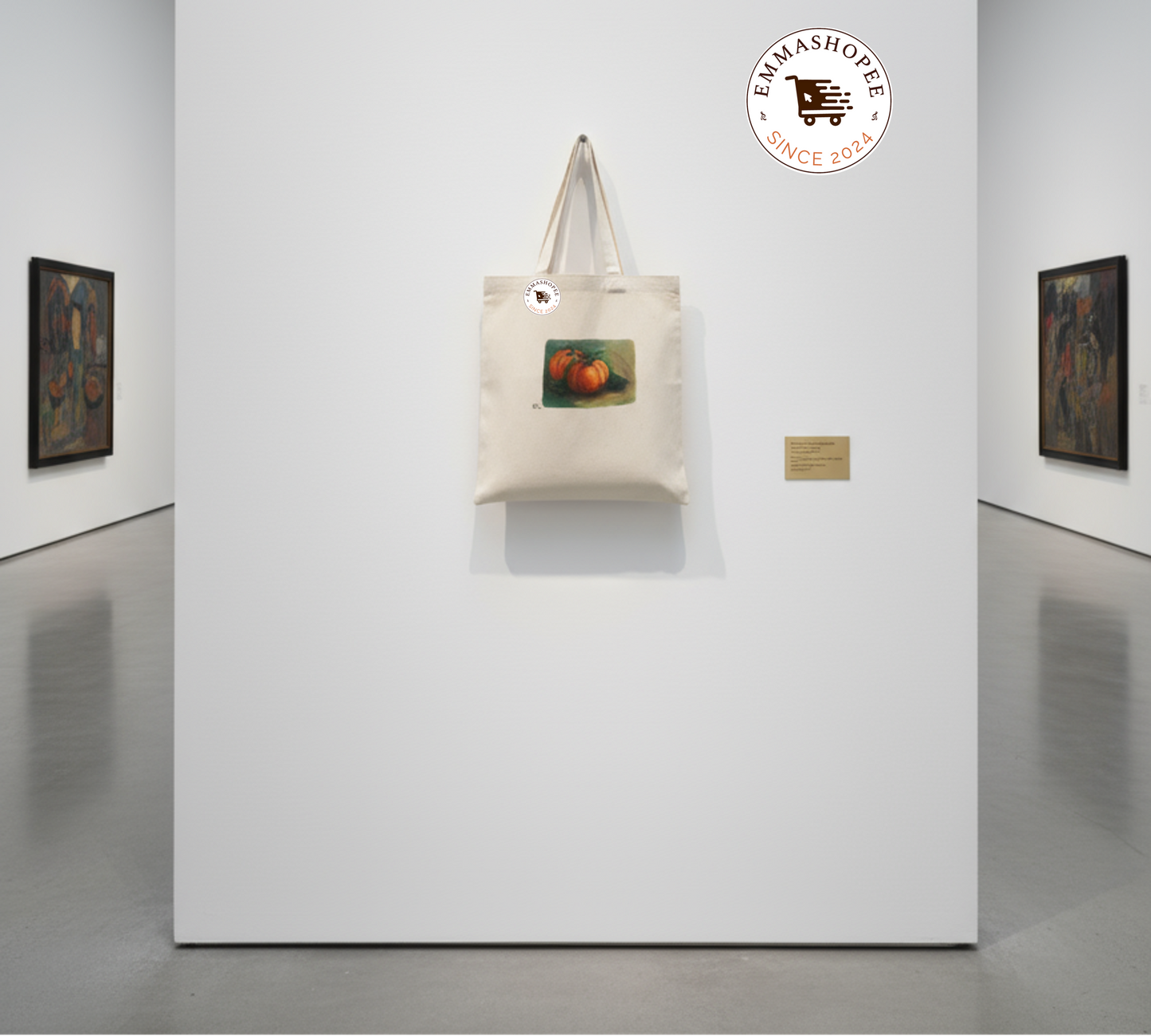 “Tote-ally Autumn” - Mixed Media Embroidery & Hand painted Cotton Canvas Tote