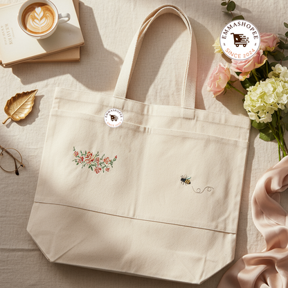 “Buzzed in Bloom” Tote