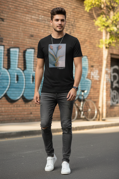 Blush Tulips in Soft Light Graphic T-Shirt