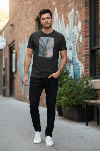 Blush Tulips in Soft Light Graphic T-Shirt