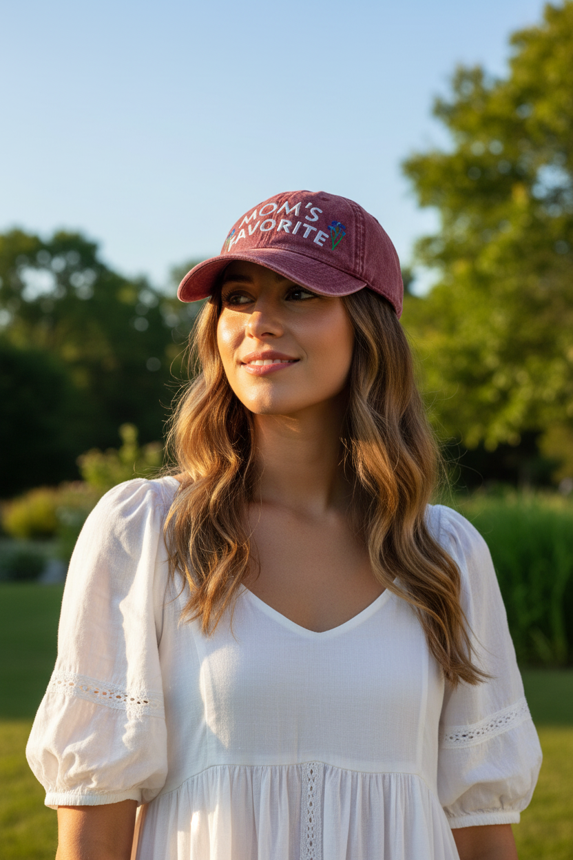 MOM'S FAVORITE DAUGHTER Vintage Cotton Twill Cap